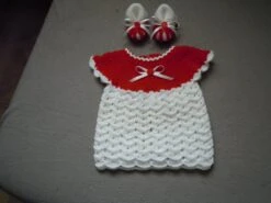 Ensemble Robe Et Chaussons Taille 3 Mois Fait Main