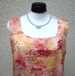 Robe été Femme, Grande Taille , Robe En Jersey Léger , Extensible, Avec Plis Sous Empiècement.