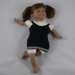 Vêtements Pour Poupée 36cm, Corps Souple En Tissu - "petite Robe Noire"