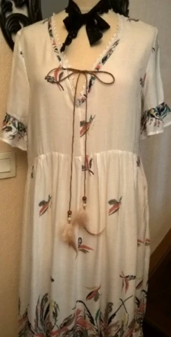 Robe Longue,en Coton Et Viscose,tissu Imprimée,robe Femme,fille,cadeau Femme,cadeau Fille,vêtements
