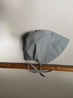 Ensemble Robe Bleue à Carreaux, Béguin Et Culotte Bouffante, Cadeau Naissance, 3-6 Mois -Éclat Boutique product 5dbc7a5501aff 1