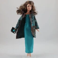 Vêtements Pour Poupée Barbie - "manteau Fantaisie Et Robe Longue" -Éclat Boutique product 5e2308acf1aaf 1