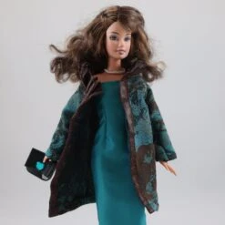 Vêtements Pour Poupée Barbie - "manteau Fantaisie Et Robe Longue" -Éclat Boutique product 5e2308acf1aaf 2