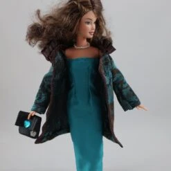 Vêtements Pour Poupée Barbie - "manteau Fantaisie Et Robe Longue" -Éclat Boutique product 5e2308acf1aaf 6