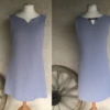 Robe Trapèze Habillée Bleue Claire Sans Manches