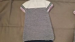 Robe D'été Pour Bébé En Coton Façon Marinière Tricotée Main -Éclat Boutique product 5e9c6638ef0b4 4