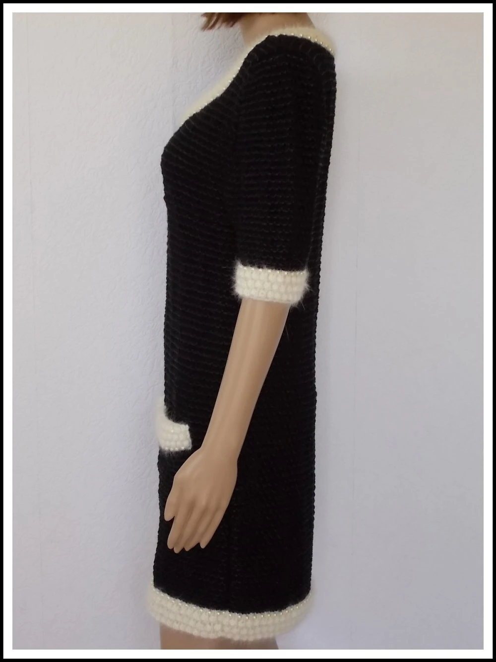 Robe Mérinos, Ruban, Angora Et Mohair "ieva" D'anny Blatt 3 Robe Mérinos, Ruban, Angora Et Mohair "ieva" D'anny Blatt – Image 3