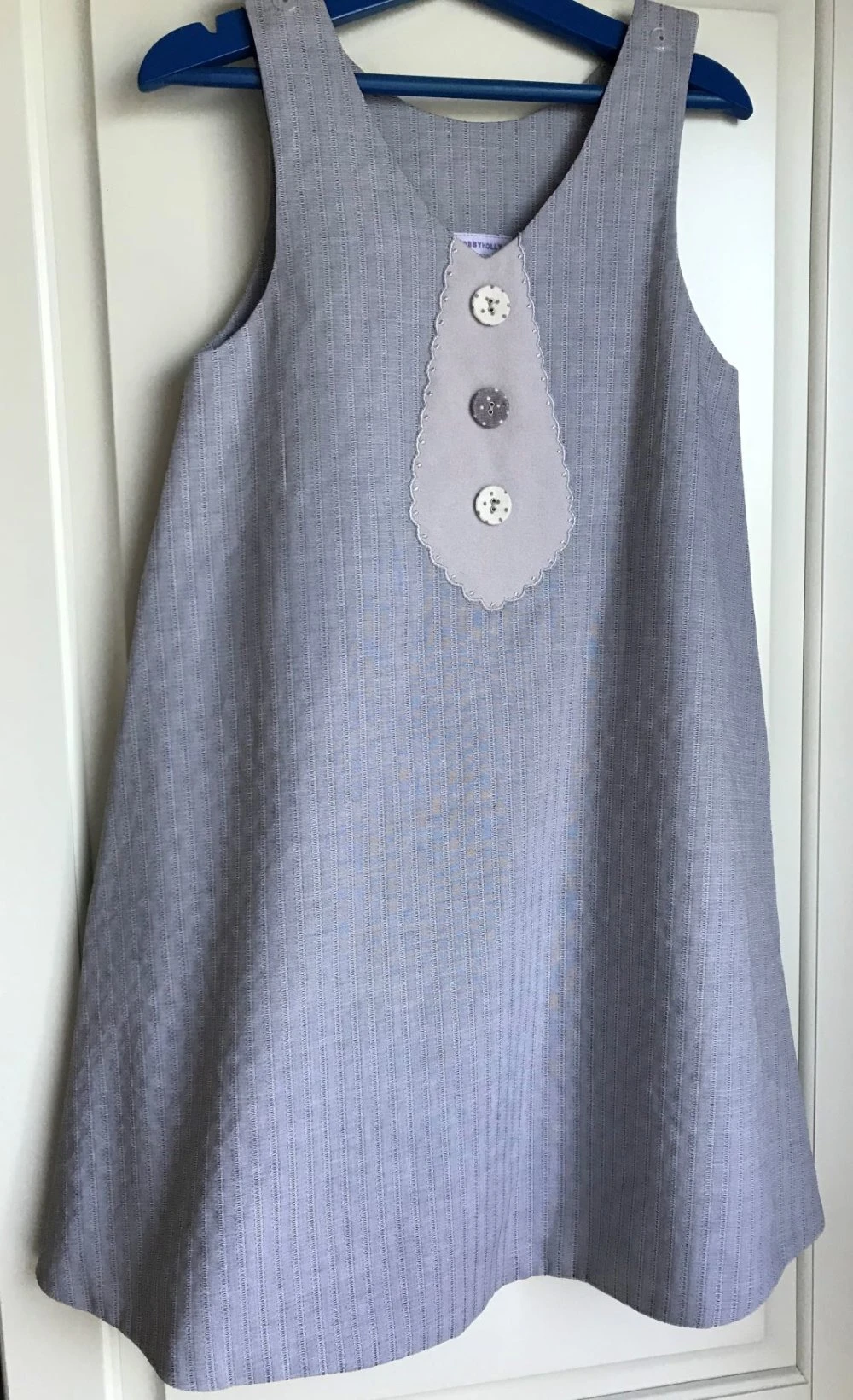 Robe Chasuble Trapèze Rayée Impression Cravate - 8 Ans 1 Robe Chasuble Trapèze Rayée Impression Cravate - 8 Ans