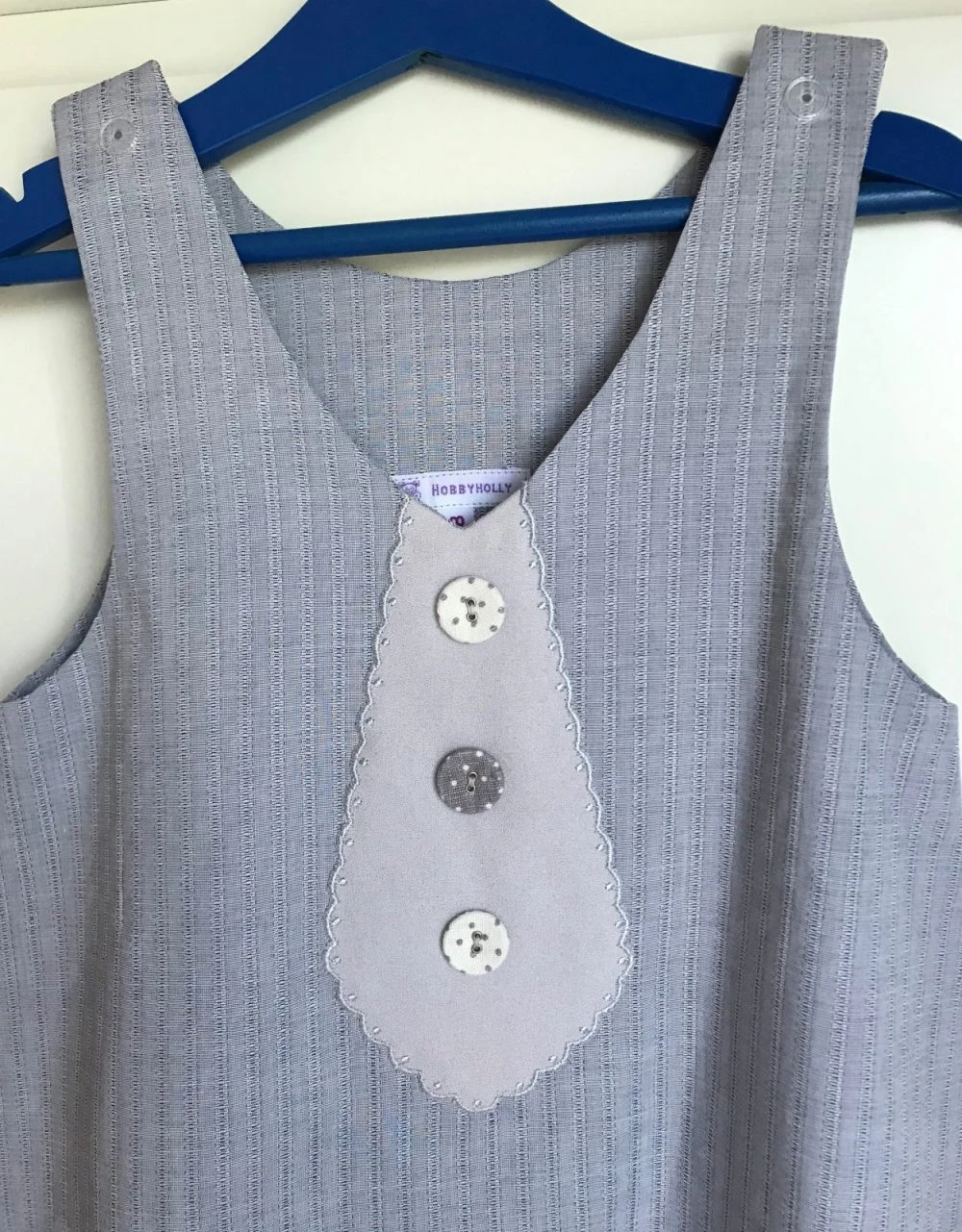 Robe Chasuble Trapèze Rayée Impression Cravate - 8 Ans 2 Robe Chasuble Trapèze Rayée Impression Cravate - 8 Ans – Image 2