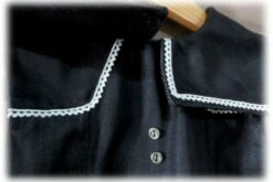 Robe Chasuble Trapèze En Jean Noir - 8 Ans -Éclat Boutique product 5ee0e1cf489fa 3