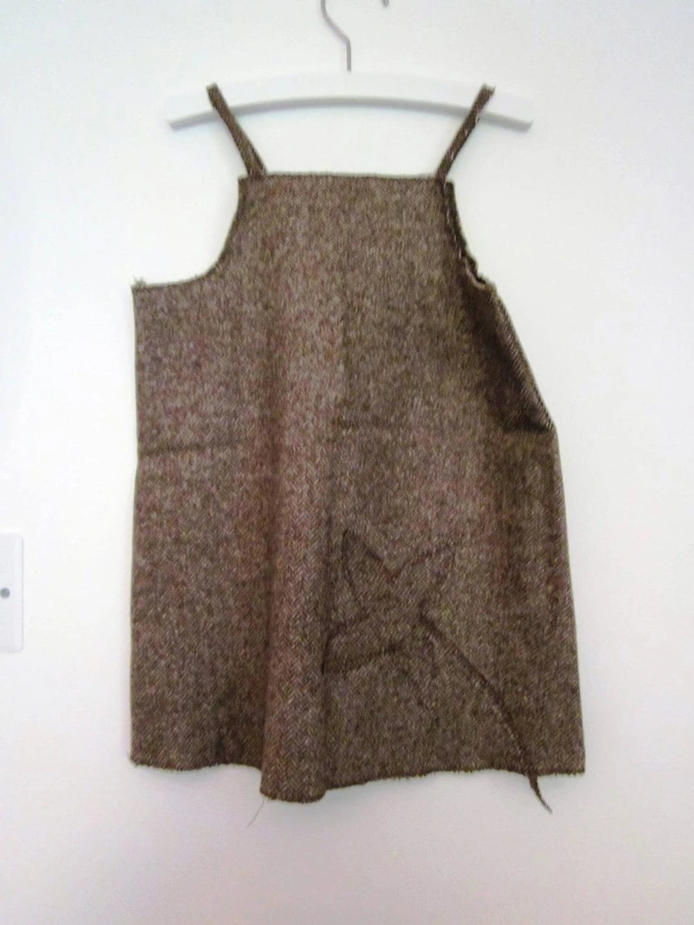 Robe Chasuble Coton Avec Chevrons Et Broderie 1 Robe Chasuble Coton Avec Chevrons Et Broderie