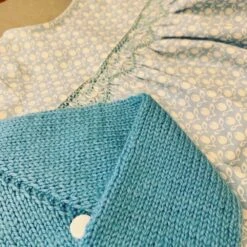 Robe à Smocks Bleue Et Blanche -Éclat Boutique product 6013c1373aac7 3