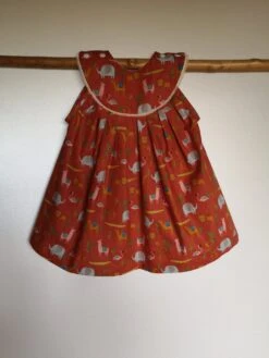 Robe Bébé En Coton Oeko Tex 9-12 Mois, Cadeau Naissance