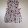 Ensemble Robe Blanche Motif Marin, Béguin Et Culotte Bouffante, Cadeau Naissance 6-9 Mois