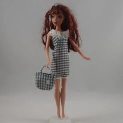 Vêtements Pour Poupée Barbie - "la Petite Robe D'été "vichy"" -Éclat Boutique product 60cdec3b94f90 1