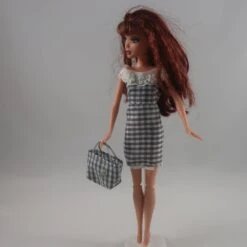 Vêtements Pour Poupée Barbie - "la Petite Robe D'été "vichy"" -Éclat Boutique product 60cdec3b94f90 4