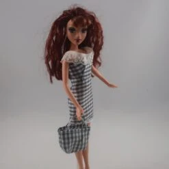 Vêtements Pour Poupée Barbie - "la Petite Robe D'été "vichy"" -Éclat Boutique product 60cdec3b94f90 6