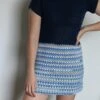 Robe Tunique Degradé De Bleus Au Crochet