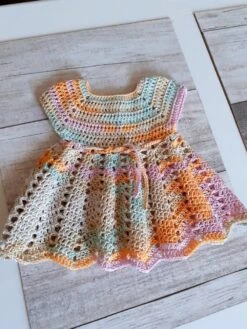 Robe D Ete Bebe En Coton Crochetee Main