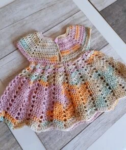 Robe D Ete Bebe En Coton Crochetee Main -Éclat Boutique product 61264e3792b16 3