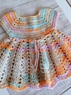 Robe D Ete Bebe En Coton Crochetee Main -Éclat Boutique product 61264e3792b16 5