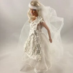 Vêtements Pour Poupée Barbie - "robe De Mariée Romantique" -Éclat Boutique product 620aa28c5257a 7