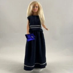 Vêtements Pour Poupée Barbie - "robe Longue Marine" -Éclat Boutique product 624174143770f 2