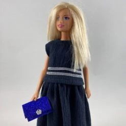 Vêtements Pour Poupée Barbie - "robe Longue Marine" -Éclat Boutique product 624174143770f 3