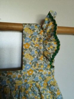 Ensemble Robe, Béguin, "liberty", Cadeau Naissance 9-12 Mois -Éclat Boutique product 628f6b8c019cf 4