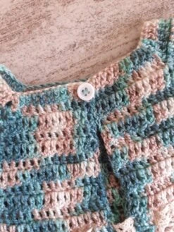 Robe Bebe En Coton Au Crochet Turquoise -Éclat Boutique product 62a8a9303f584 3