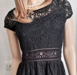 Robe Noire Dentelle, Cérémonie, Robe Courte -Éclat Boutique product 62c285e692187 3