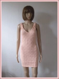 Robe Courte "mésembrine" Coton & Acrylique