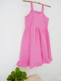 Robe Rose 4 Ans à Bretelles Et Froufrou -Éclat Boutique product 63297a921dae0 3