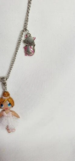 Collier Fille Ballerine Pâte Polymère Et Fimo, Tutu En Tulle, Pendentif Robe De Ballet -Éclat Boutique product 632b762ecdd66 5