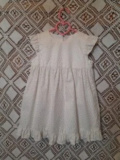 Robe Chasuble Coton à Pois Dorés