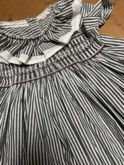 Robe à Smocks Coton Rayé