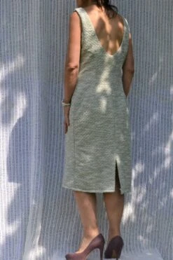 Robe Longue Manches Courtes Gris Clair -Éclat Boutique product 63669025070ee 4