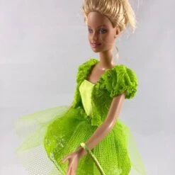 Vêtements Pour Poupée Barbie - "la Petite Robe Verte" -Éclat Boutique product 63fdd4d3ec523 4
