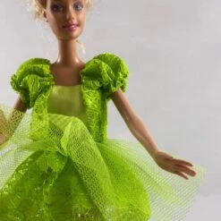 Vêtements Pour Poupée Barbie - "la Petite Robe Verte" -Éclat Boutique product 63fdd4d3ec523 8