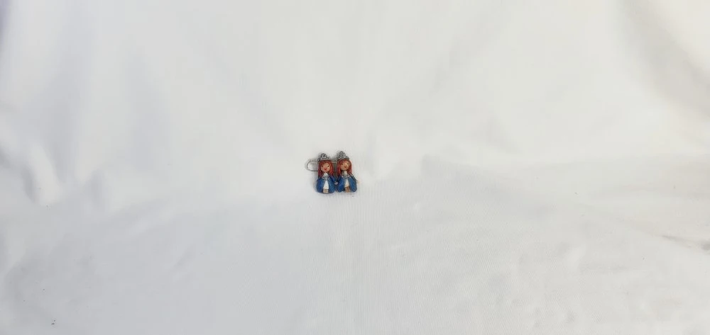 Boucles D 'oreilles Enfants Princesse, Boucles Enfant Acier Inoxydable Et Fimo, Poupée Miniature, Robe De Princesse Pailleté, 4 Boucles D 'oreilles Enfants Princesse, Boucles Enfant Acier Inoxydable Et Fimo, Poupée Miniature, Robe De Princesse Pailleté, – Image 4