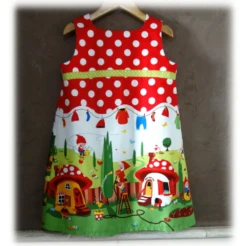 Robe Chasuble En Coton à Motif Nains - 5 Ans -Éclat Boutique product 6450edb8a882a 4
