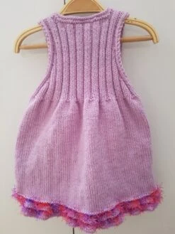 Robe Rose Sans Manche Pour Bébé Et Fille, Au Tricot, Fait à La Main, Plusieurs Tailles 10 Robe Rose Sans Manche Pour Bébé Et Fille, Au Tricot, Fait à La Main, Plusieurs Tailles -Éclat Boutique product 647f7ae015174 4