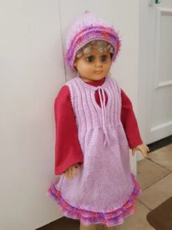 Robe Rose Sans Manche Pour Bébé Et Fille, Au Tricot, Fait à La Main, Plusieurs Tailles 11 Robe Rose Sans Manche Pour Bébé Et Fille, Au Tricot, Fait à La Main, Plusieurs Tailles -Éclat Boutique product 647f7ae015174 6