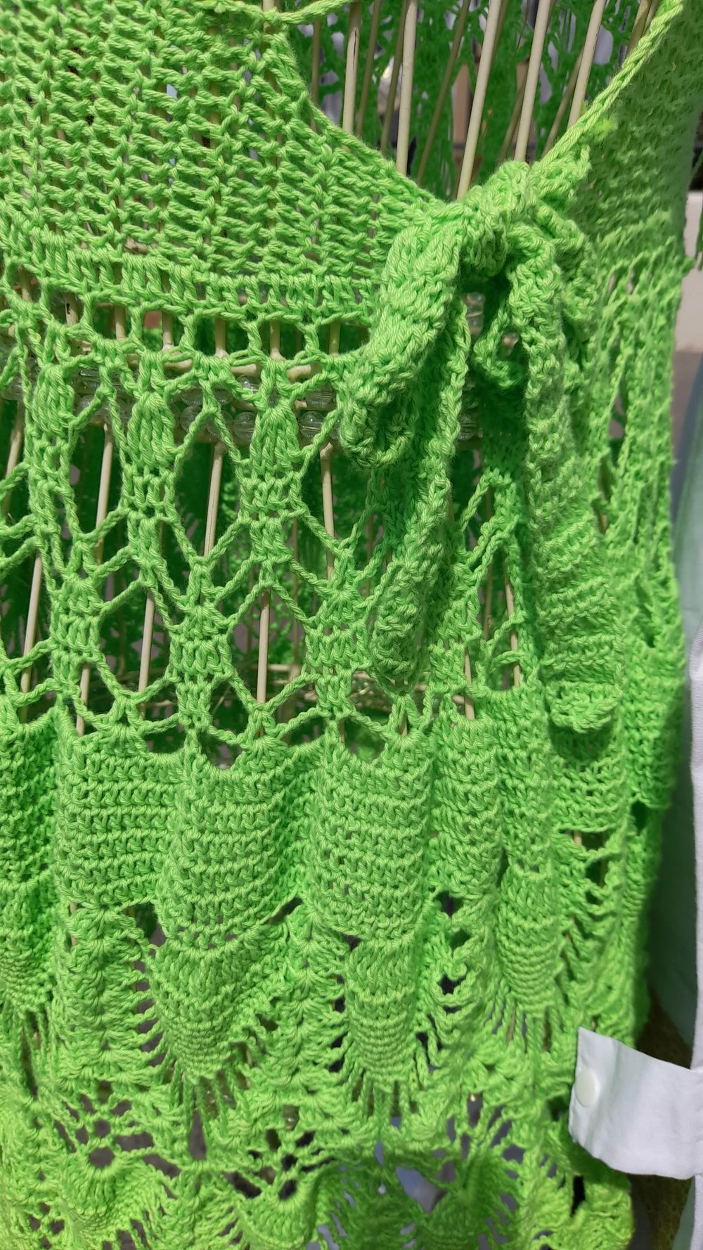 Robe Dos Nu Boheme ,vert Anis,pour La Plage 5 Robe Dos Nu Boheme ,vert Anis,pour La Plage – Image 5